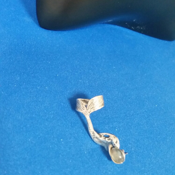 Silver moons and mermaid ear cuff bundle. - Picture 6 of 8